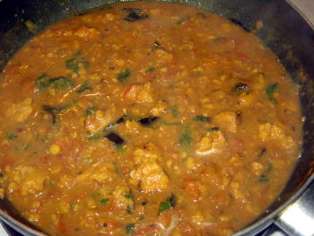 vada curry preparation step