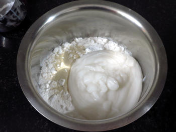 Aapam with Rice Flour Preparation Step