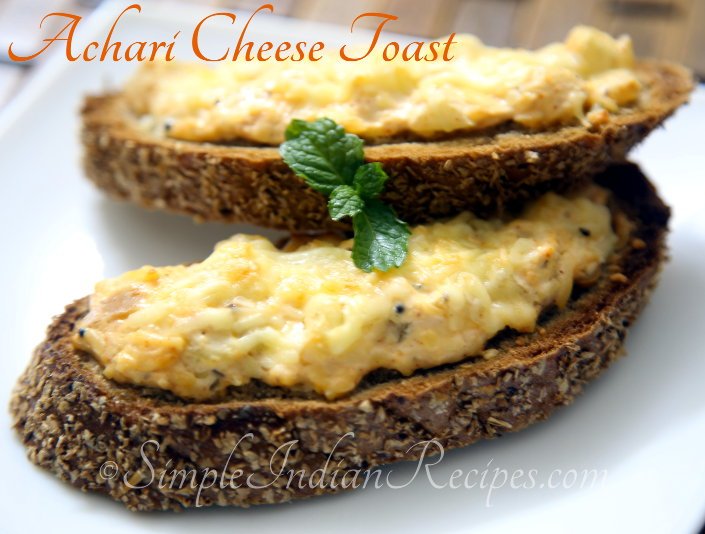 Achari Cheese Toast