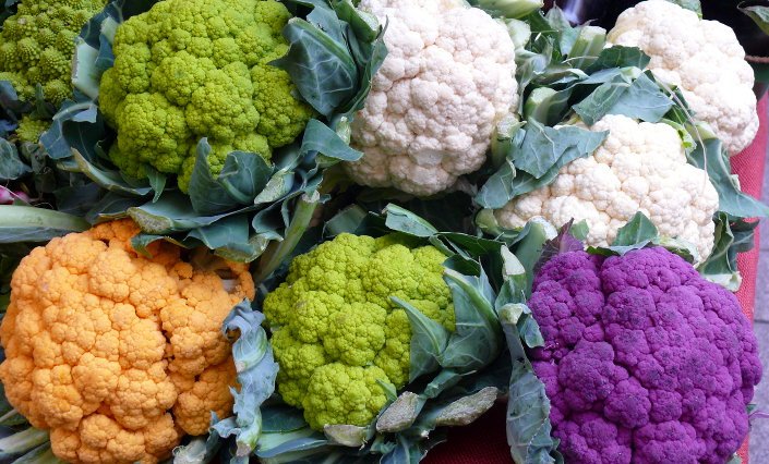 Cauliflower In Different Colors