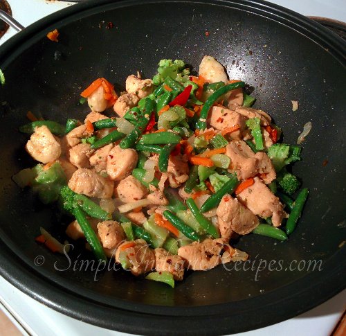 Chicken And Vegetable Saute Step