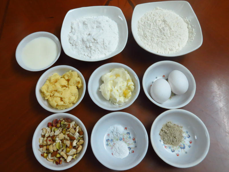 Eggless Parsi Mawa Cake Ingredients