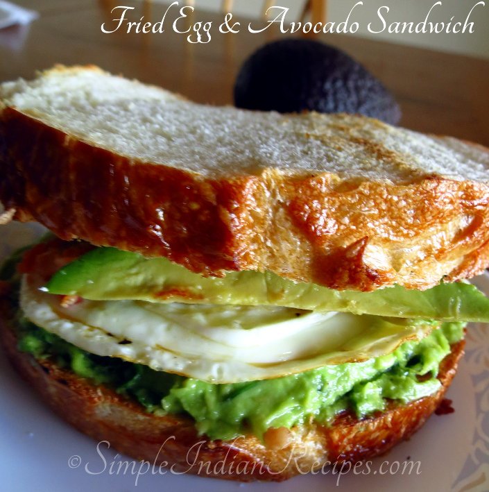 Fried Egg Avocado Sandwich