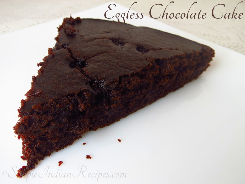 Healthy Eggless Chocolate Cake