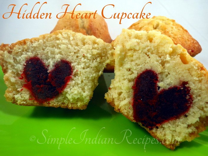 Hidden Heart Cupcake