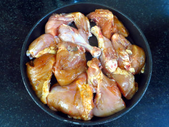Indoor Barbecue Chicken preparation Step