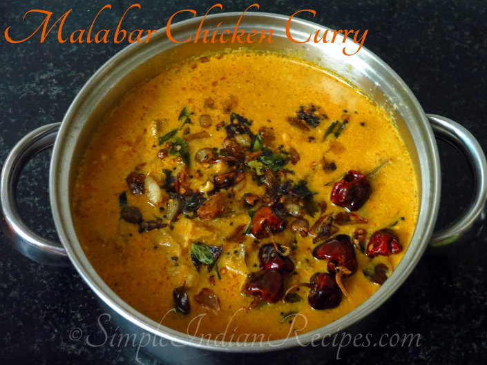 Kerala / Malabar Chicken Curry Recipe