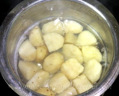 Potato Masala Preparation Steps