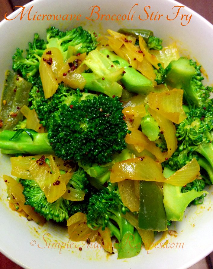 Microwave Broccoli Stir Fry