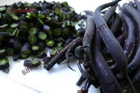 Purple Beans Poriyal