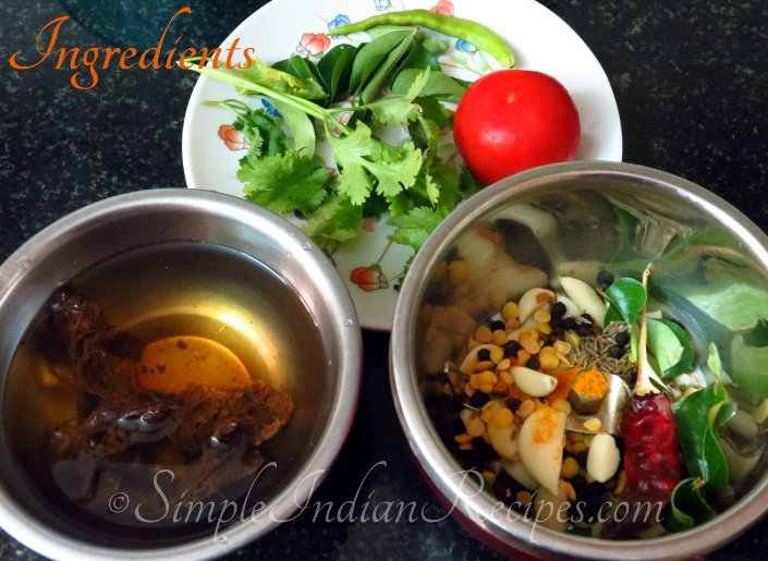 Rasam Ingredients