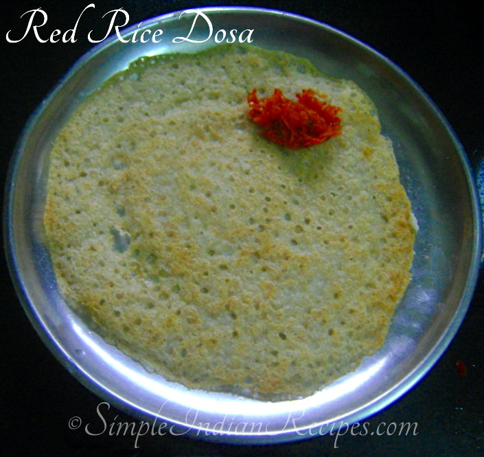 Red Rice Dosa