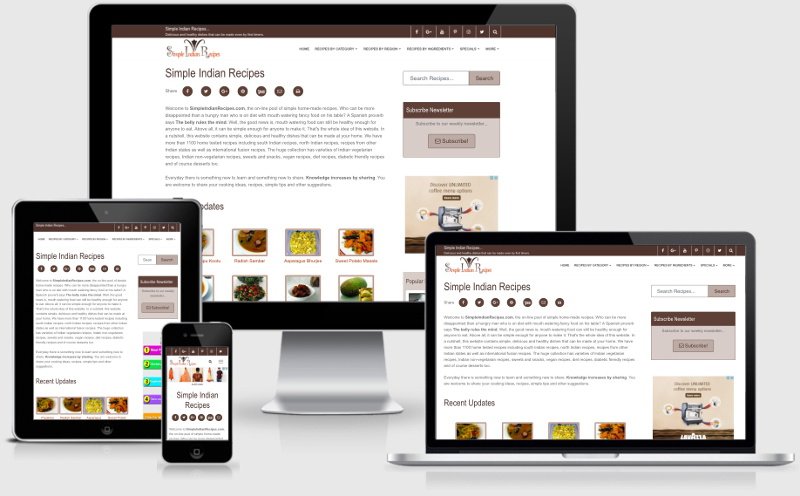 Simple Indian Recipes - History - version 4.0 Responsive
