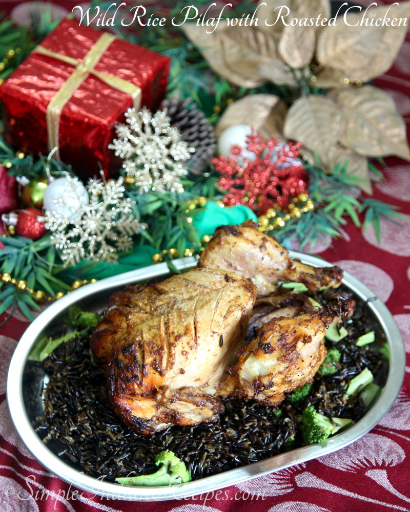 Wild Rice Pilaf with Roasted Chicken