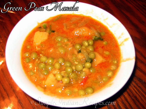 Patanni Kurma / Green Peas Curry