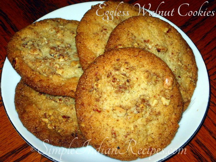 Eggless Walnut Cookies
