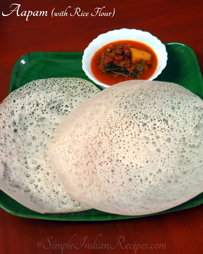 Aapam with Rice Flour