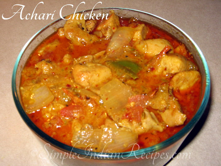 Achari Chicken, Achari Murgh