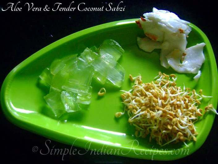 Aloevera With Tender Coconut And Methi Sprouts Ingredients
