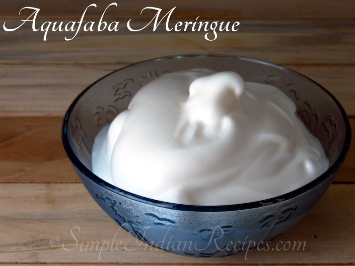 Vegan Aquafaba Meringue Eggless Meringue Simple Indian Recipes