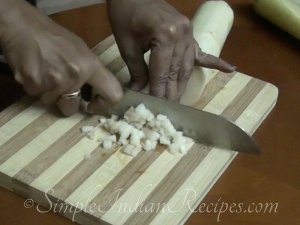 Banana Stem Cutting Steps
