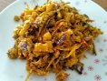 Banana Stem and Dry Anchovy Poriyal