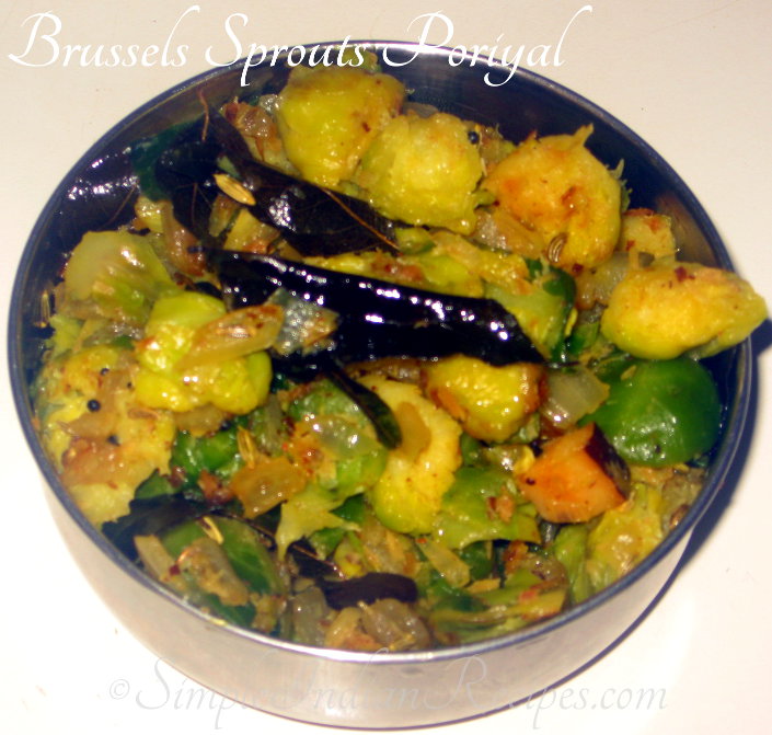 Brussels Sprouts Poriyal