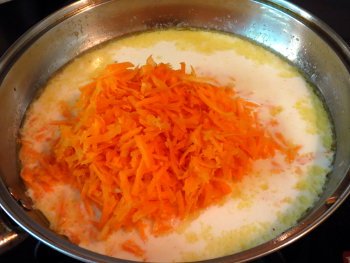Carrot Halwa Preperation Step