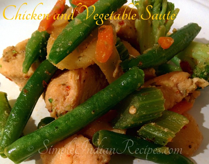Chicken And Vegetable Saute
