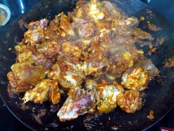 Chicken Tawa Preparation Steps