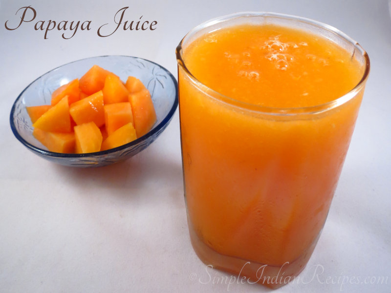 Fresh papaya juice
