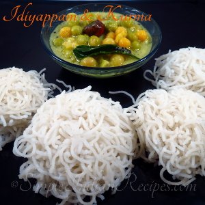 Idiyappam and Kurma