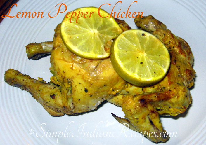 Baked Lemon Pepper Whole Chicken