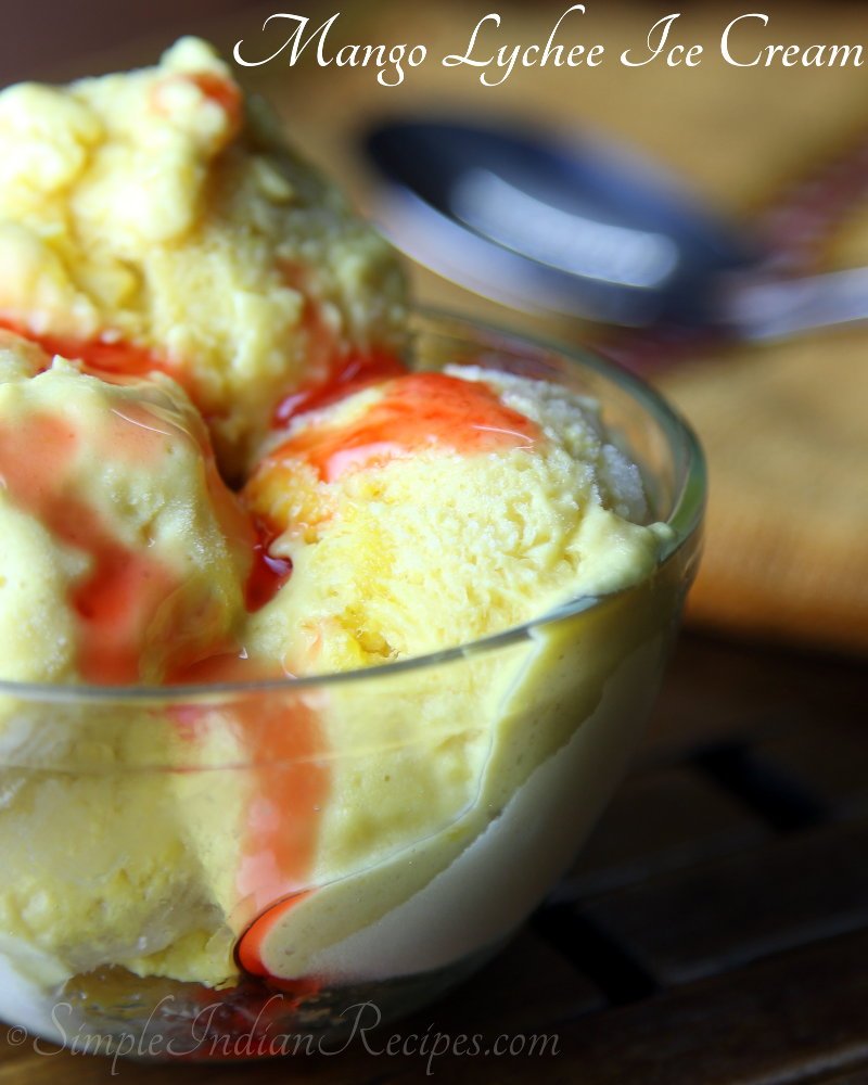 Mango Lychee Ice Cream