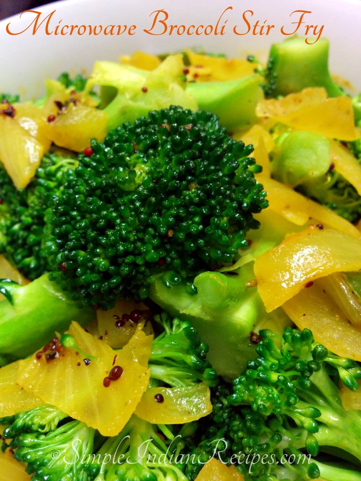 Microwave Broccoli Stir Fry