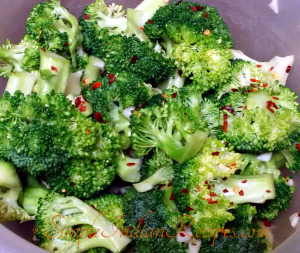 Garlic Broccoli Preparation Step