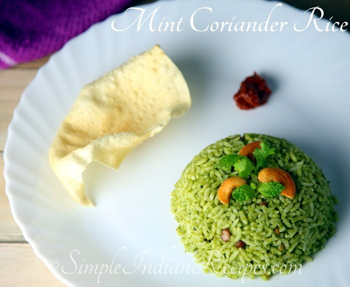 Mint Coriander Rice