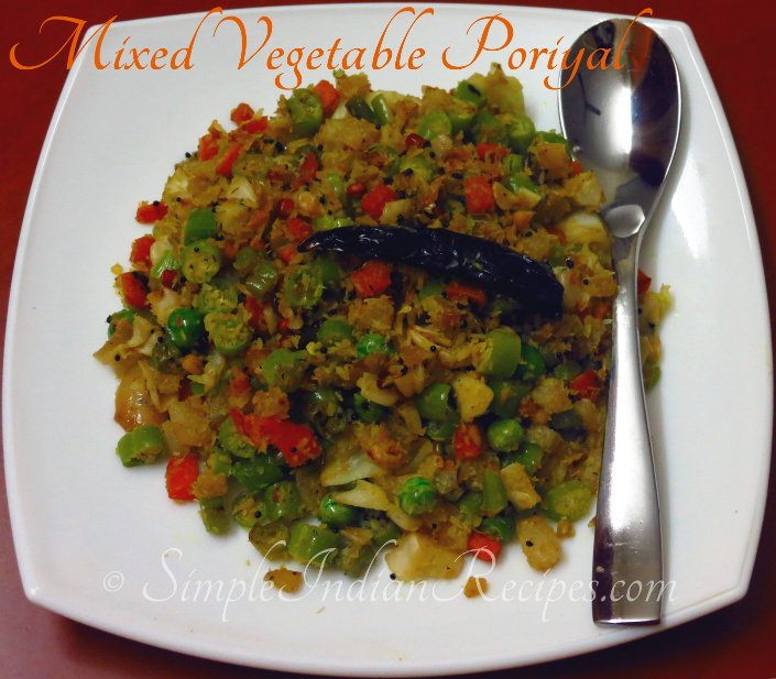 Mixed Vegetable Poriyal