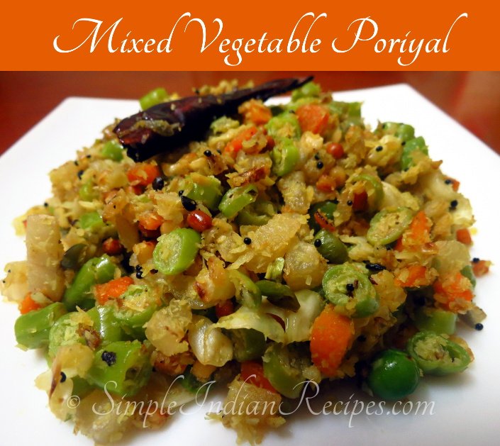 Mixed Vegetable Poriyal