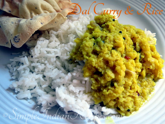 Parippu Curry And Rice