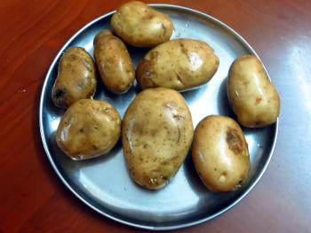 Potato Wedges Preparation Step