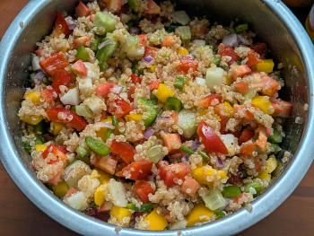 Quinoa salad Preparation Step