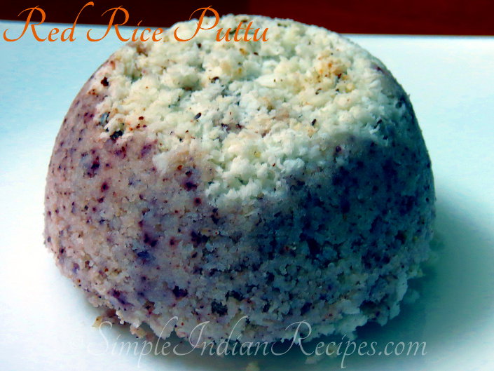 Puttu Made With A Mixture Of Red and White Rice