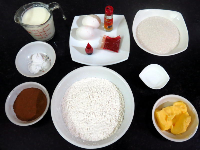 Red Velvet Cake Ingredients