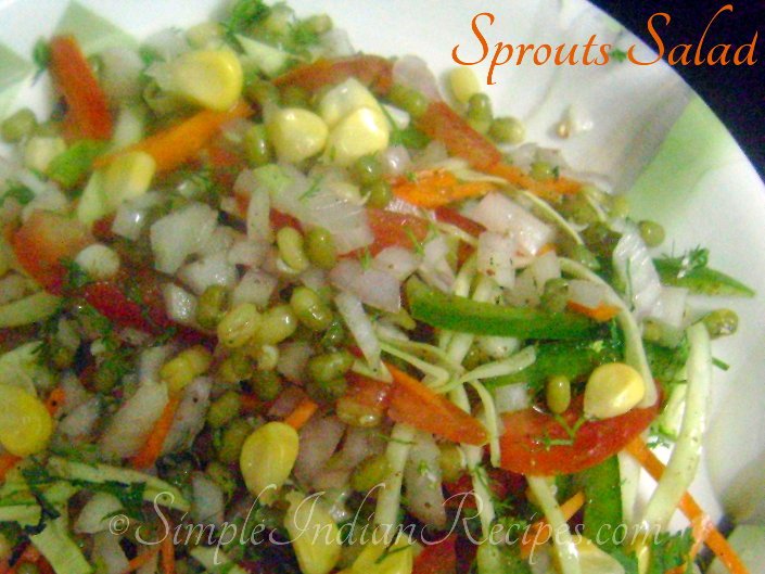 Chatpata Sprouts Salad
