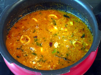 Squid Biryani preparation Steps