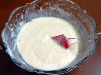 Tricolour Eggless Cupcake Preparation Step
