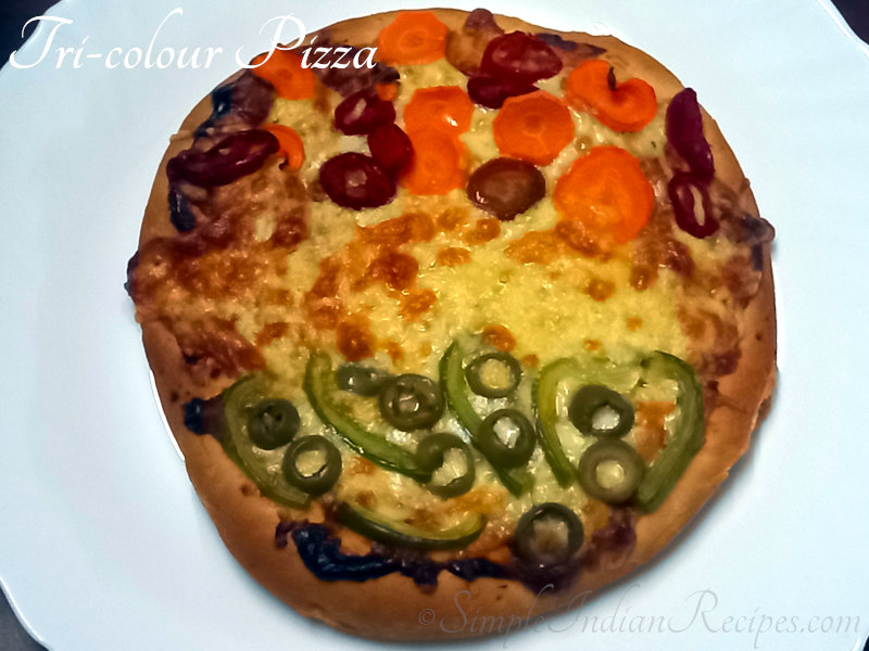 Tri-colour Pizza