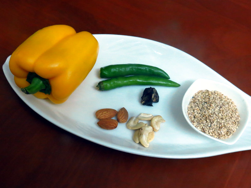 Yellow Pepper Chutney Ingredients