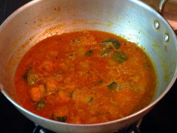 Zucchini Curry Preparation Step